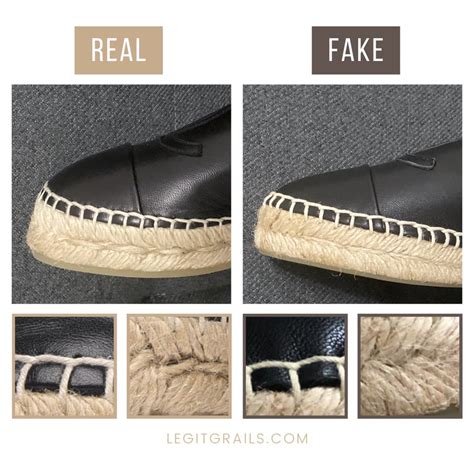 authentic chanel espadrilles vs fake